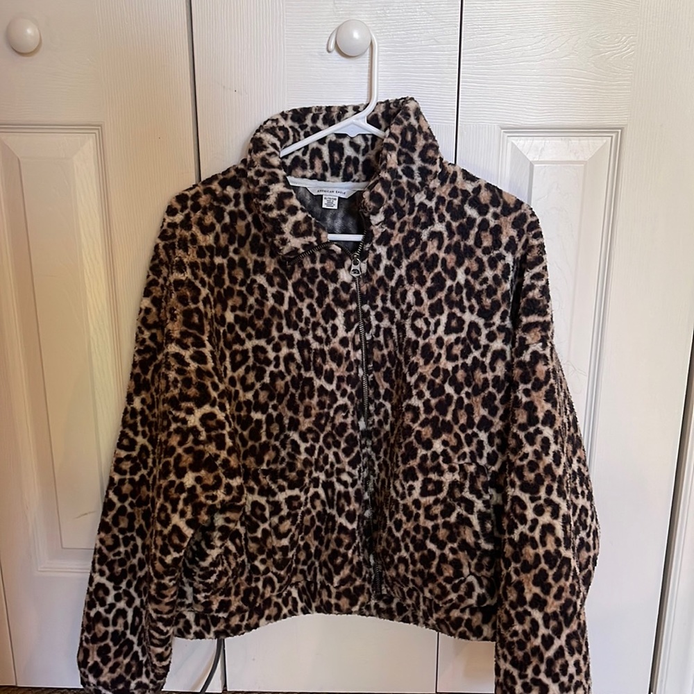 American Eagle Cheetah Print Jacket